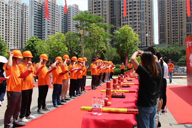 100多名業(yè)主共聚博羅中洲半島城邦，舉行集體開工儀式！